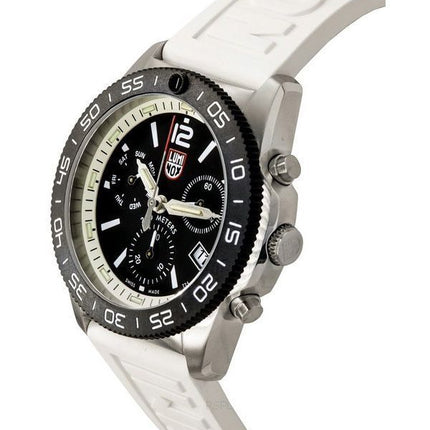 Luminox Pacific Diver Chronograph Hvid gummirem Black Dial Swiss Quartz Diver&#39,s XS.3141 200M herreur