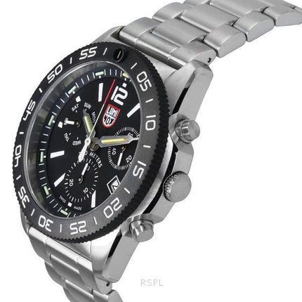 Luminox Pacific Diver Chronograph Rustfrit stål Black Dial Quartz XS.3142 200M herreur