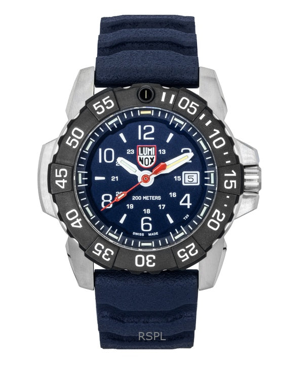 Luminox Navy Seal gummirem blå urskive quartz dykkerur XS.3253.CB 200M herreur