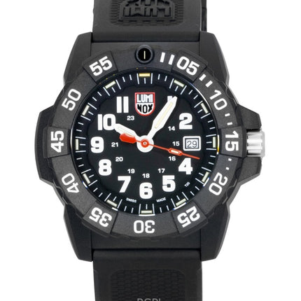 Luminox Navy Seal gummirem sort urskive quartz dykkerur XS.3501.F 200M herreur