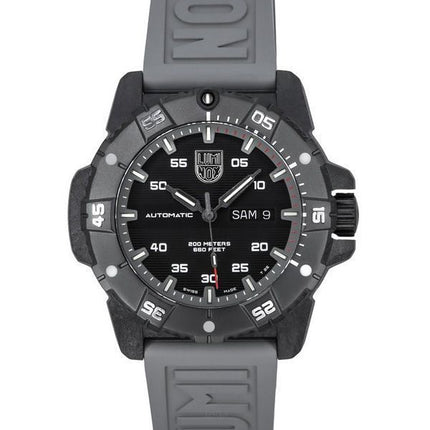 Luminox Master Carbon SEAL Grå gummirem Black Dial Swiss Automatic Diver's XS.3862 200M herreur