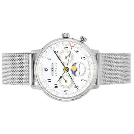 Zeppelin LZ129 Hindenburg Moonphase Silver Dial Quartz 7037M1 dameur