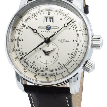 Zeppelin 100 Jahre 7640-1 76401 Quartz Tachymeter Herreur
