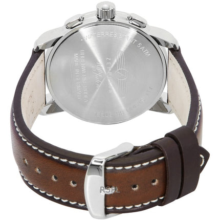 Zeppelin 100 Jahre Chronograph Læderrem Beige Urskive Quartz 76746 Herreur