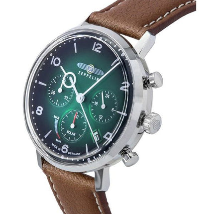 Zeppelin LZ129 Hindenburg Chronograph Dark Green Biogranulate Dial Solar 80864N herreur