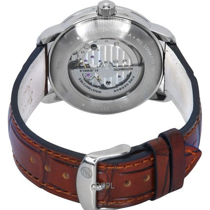 Zeppelin LZ-120 Bodensee læderrem Beige åben hjerteskive automatisk 81661 herreur