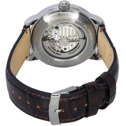 Zeppelin LZ 120 Bodensee Læderrem Åben Hjerte Grøn Urskive Automatisk 81664 herreur