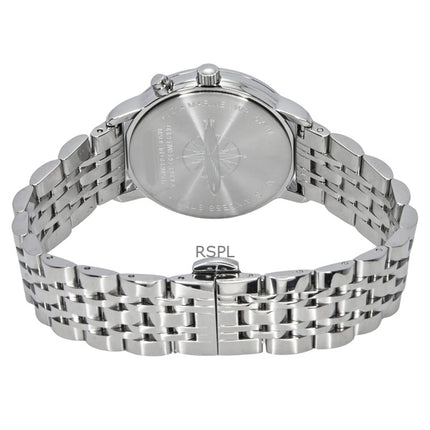 Zeppelin LZ14 Marine Moonphase rustfrit stål Ice Blue Dial Quartz 8637M3 dameur