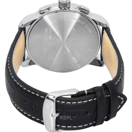 Zeppelin 100 Jahre Chronograph læderrem Silver Dial Quartz 86701 herreur