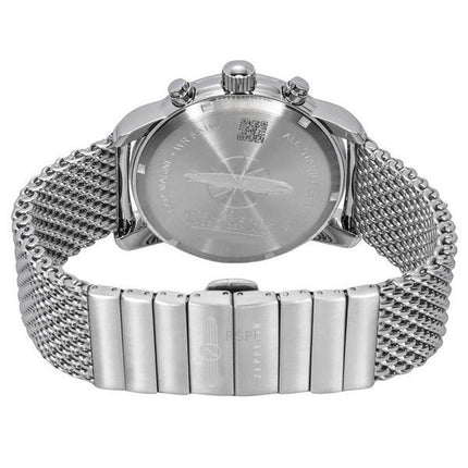 Zeppelin LZ14 Marine Chronograph rustfrit stål Ice Blue Dial Quartz 8886M3 herreur