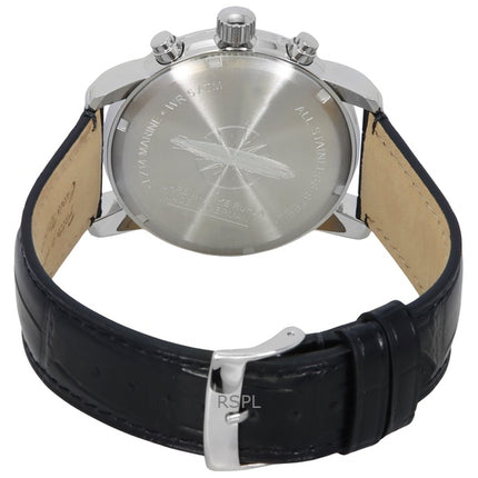 Zeppelin LZ 14 Marine Chronograph læderrem Black Dial Quartz 88882 herreur