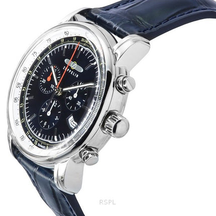 Zeppelin LZ 14 Marine Chronograph Læderrem Blue Dial Quartz 88883 herreur
