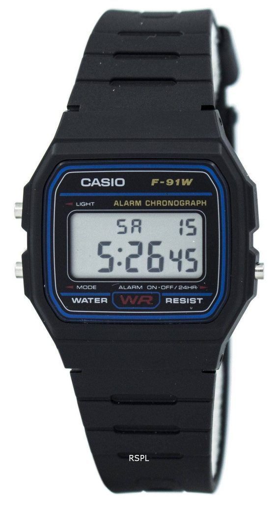 Casio Classic Sports Chronograph F-91W-1SDG F-91W-1S Herreur