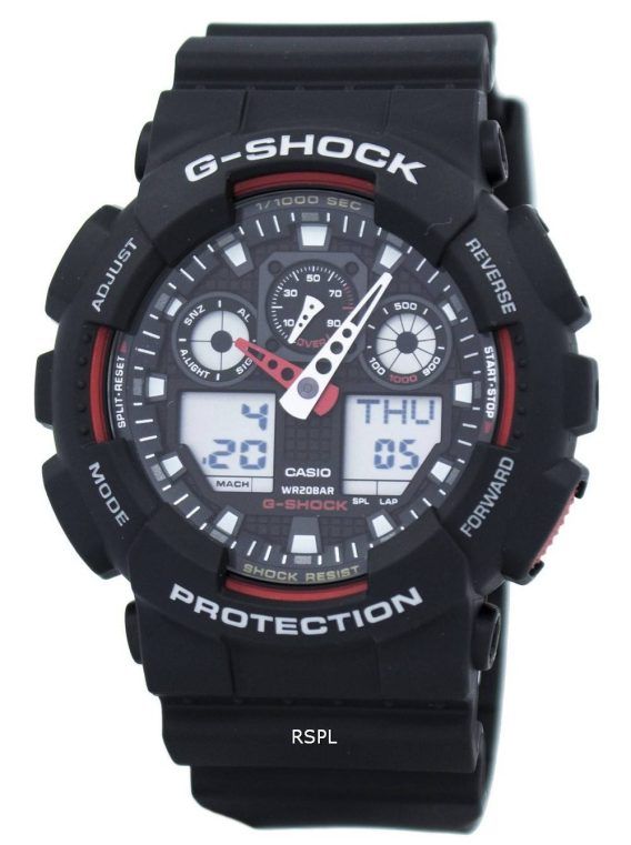 Casio G-Shock hastighed indikator Alarm GA-100-1A4 GA-100 ur