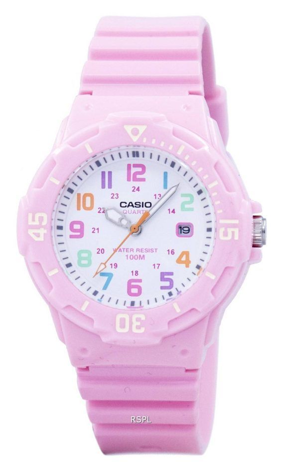 Casio Pink harpiks rem LRW-200H-4B2VDF LRW-200H-4B2V kvinders ur