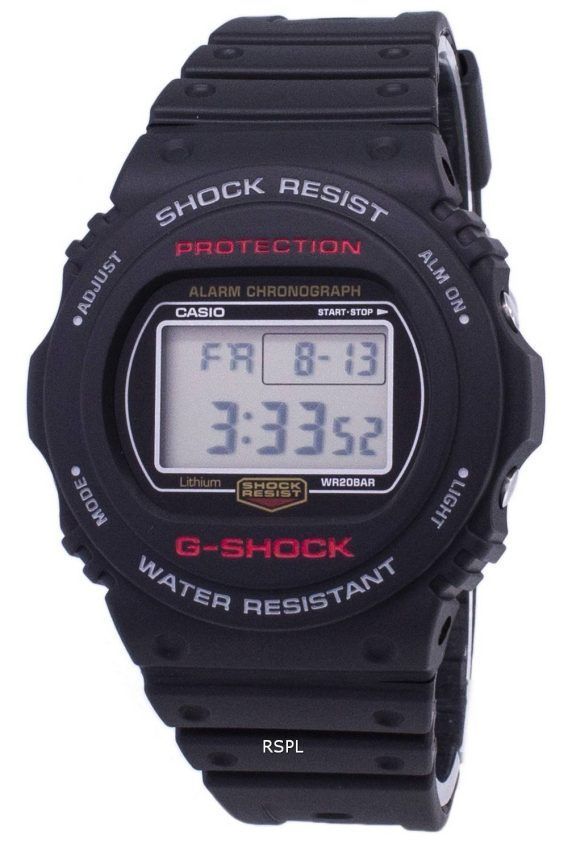 Casio G-Shock Chronograph Alarm 200M Digital DW-5750E - 1D DW5750E - 1D Herreur