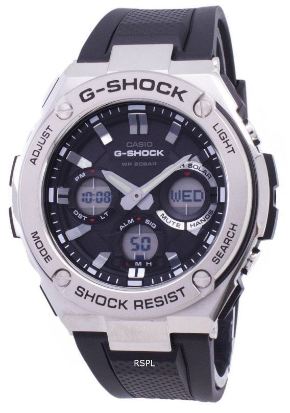 Casio G-Shock G-stål Analog-Digital verden tid GST-S110-1A Herreur
