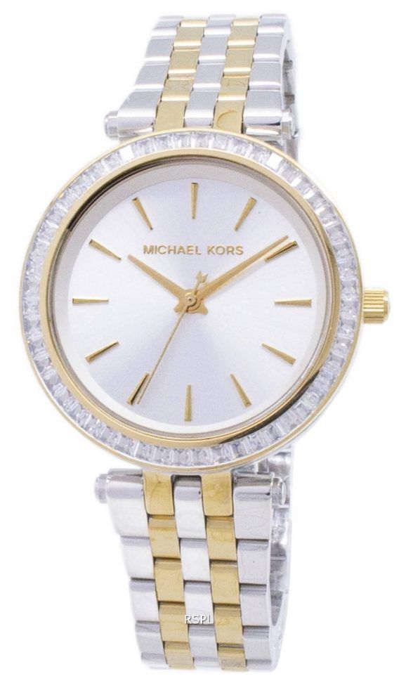 Michael Kors Mini Jesper to Tone krystaller MK3405 kvinders ur