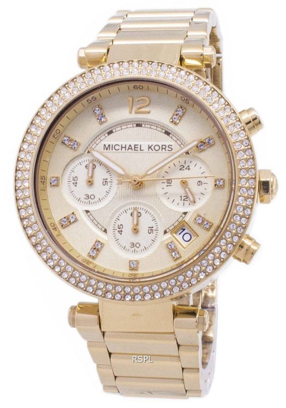 Michael Kors Parker Glitz Chronograph krystaller MK5354 kvinders ur