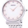 Seiko Quartz SFQ803 SFQ803P1 SFQ803P diamant accenter kvinders ur