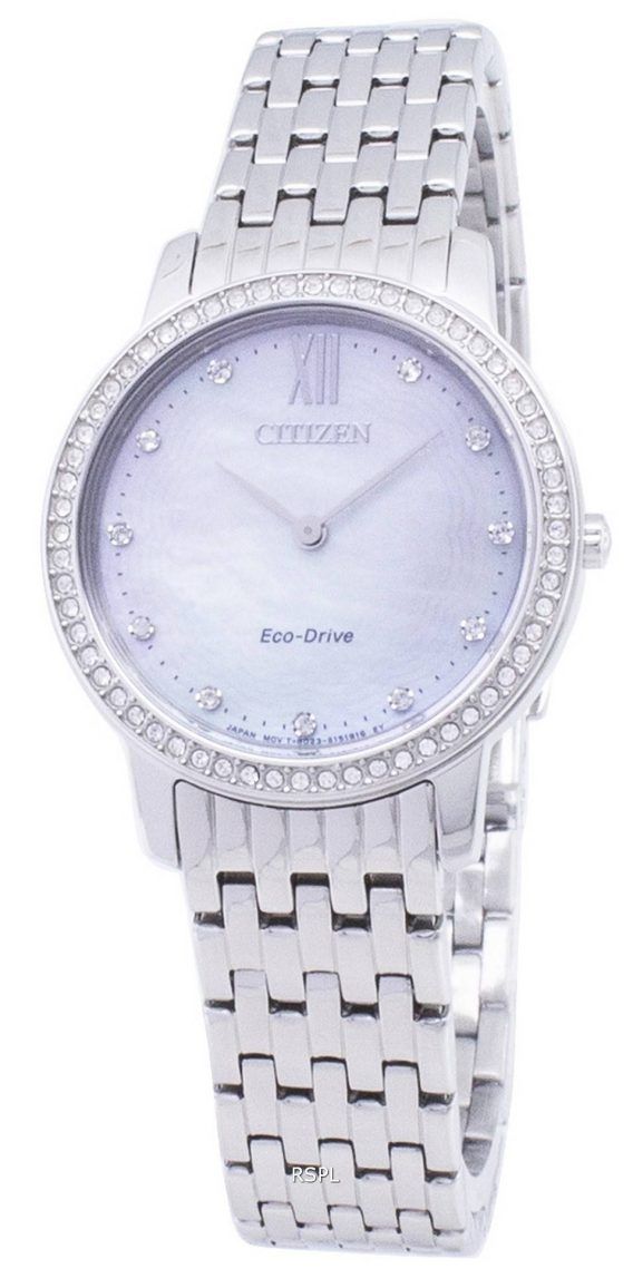 Citizen Eco-Drive EX1480-82D diamant accenter Analog kvinders ur
