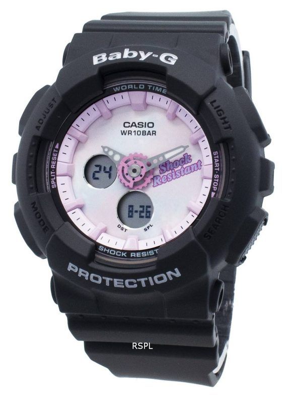 Casio Baby-G Analog Digital BA-120T-1A BA120T-1A World Time Quartz Women&#39,s Watch