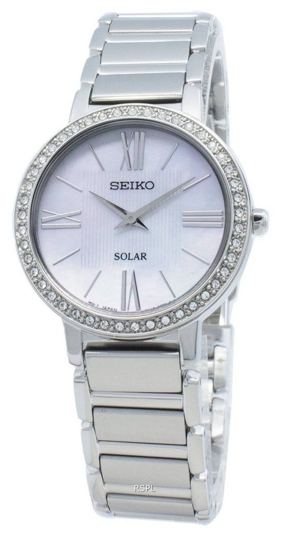 Seiko Solar SUP431 SUP431P1 SUP431P Diamond Accents Women Watch