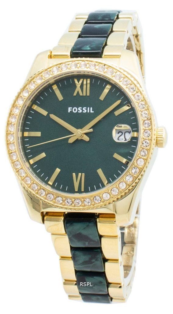 Fossil Scarlette Mini ES4676 Diamond Accents Quartz Women&#39,s Watch