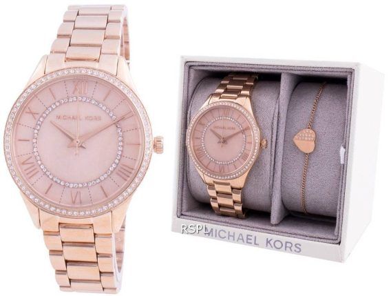 Michael Kors Lauryn MK4491 Quartz Diamond Accents With Gift Set Women&#39,s Watch