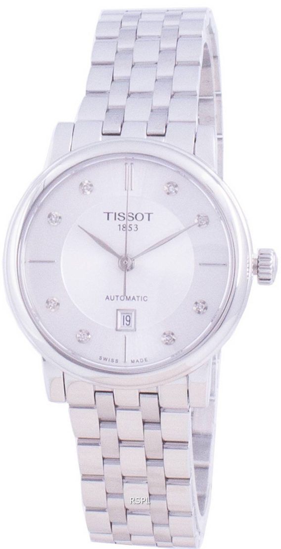 Tissot T-Classic Carson T122.207.11.036.00 T1222071103600 Automatiske diamant accenter Dameur