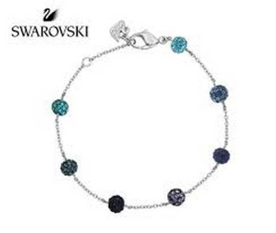 Swarovski 1106432 Popblå lilla krystalkugle til kvinder armbånd