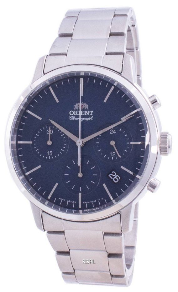 Orient Contemporary Chronograph Blue Dial Quartz RA-KV0301L10B Men's Watch