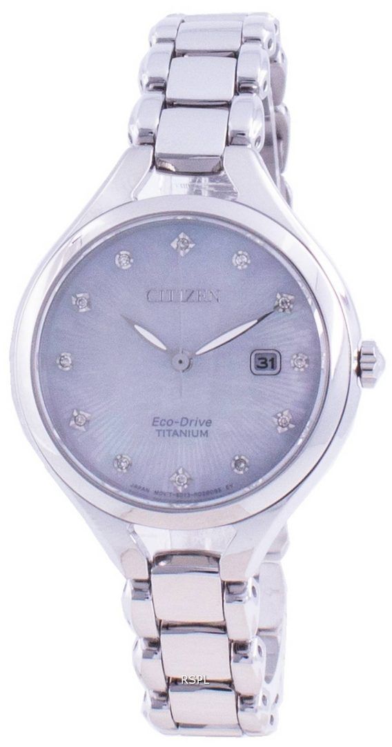 Citizen Super Titanium Diamond Accents Eco-Drive EW2560-86D Women's Watch