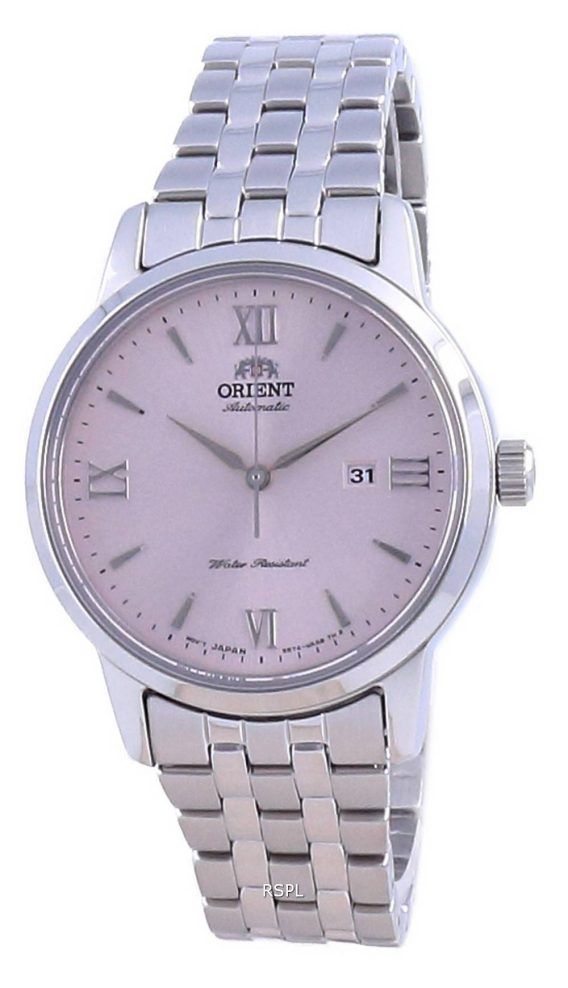 Orient Contemporary Pink Dial rustfrit stÃ¥l automatisk RA-NR2002P10B Dameur