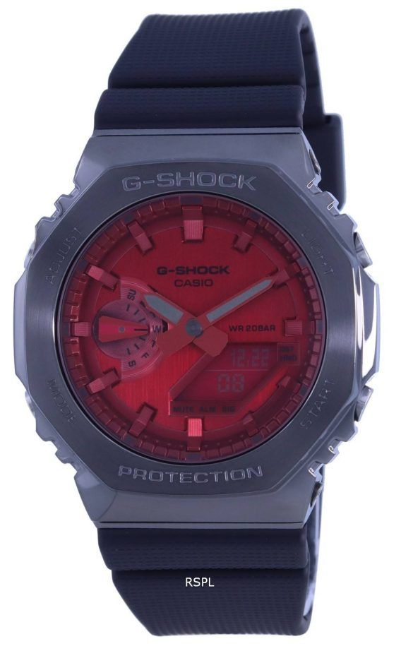 Casio G-Shock World Time Analog Digital Metal Covered GM-2100B-4A GM2100B-4 200M Dameur