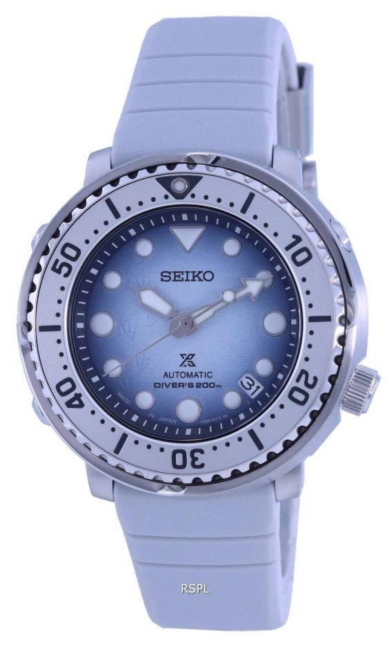 Seiko Prospex Save The Ocean Frost Special Edition Automatic Diver&#39,s SRPG59 SRPG59J1 SRPG59J 200M herreur