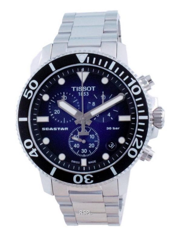 Tissot T-Sport Seastar 1000 Chronograph Quartz Diver's T120.417.11.041.01 T1204171104101 300M Herreur
