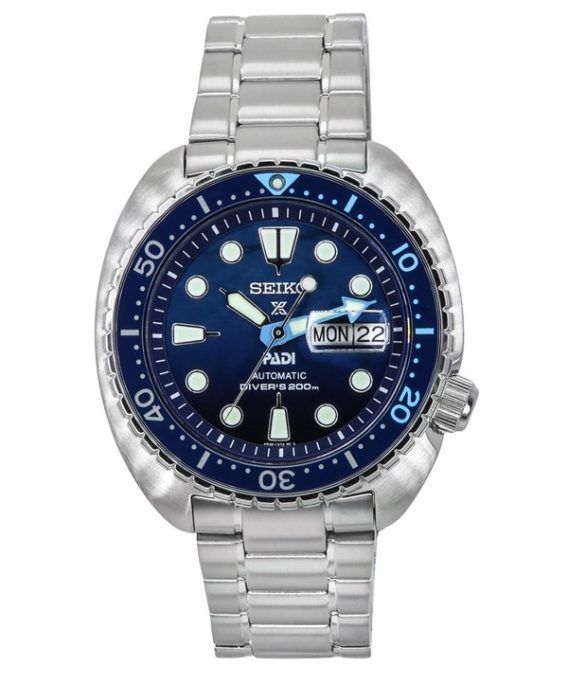 Seiko Prospex The Great Blue Turtle PADI Special Edition Blue Dial Automatic Diver&#39,s SRPK01K1 200M herreur
