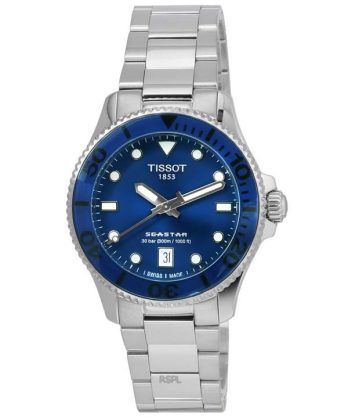 Tissot T-Sport Seastar 1000 Blue Dial Quartz Diver&#39,s T120.210.11.041.00 T1202101104100 300M unisex ur