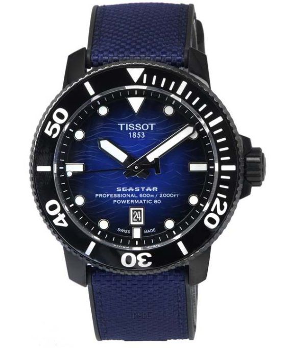 Tissot T-Sport Seastar 2000 Professional Powermatic 80 Diver&#39,s T120.607.37.041.00 T1206073704100 600M herreur