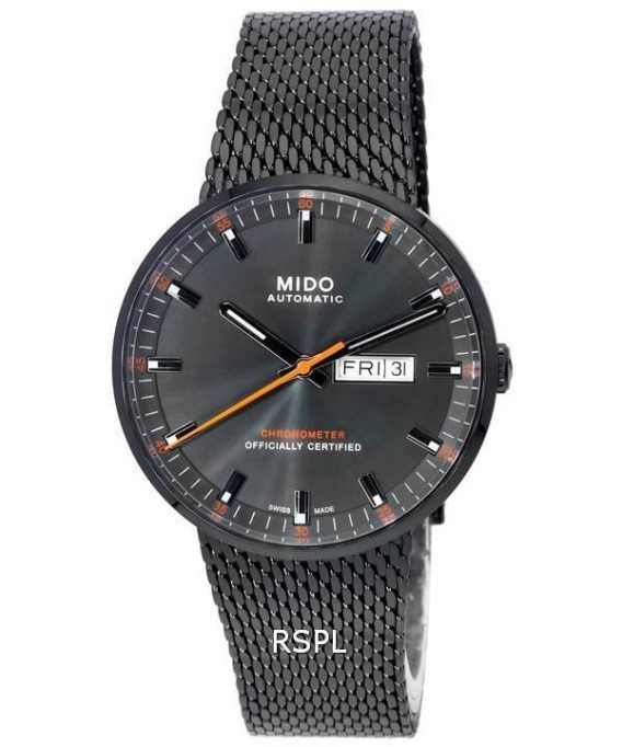 Mido Commander Icone Chronometer Antracit Urskive Automatisk M031.631.33.061.00 M0316313306100 Herreur
